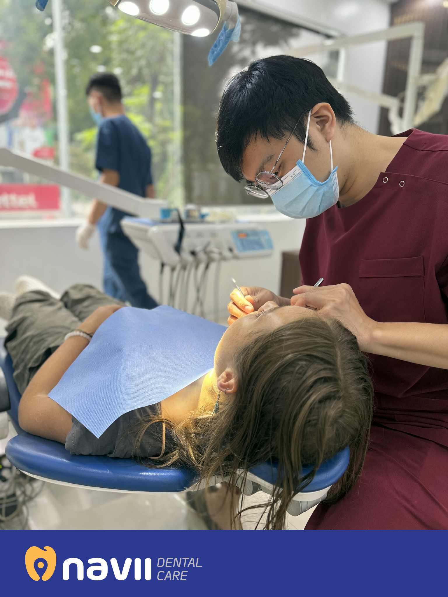 Navii Dental Care Facebook ad: DENTAL CLEANING WITHOUT THE DISCOMFORT WITH MODERN AIRFLOW…