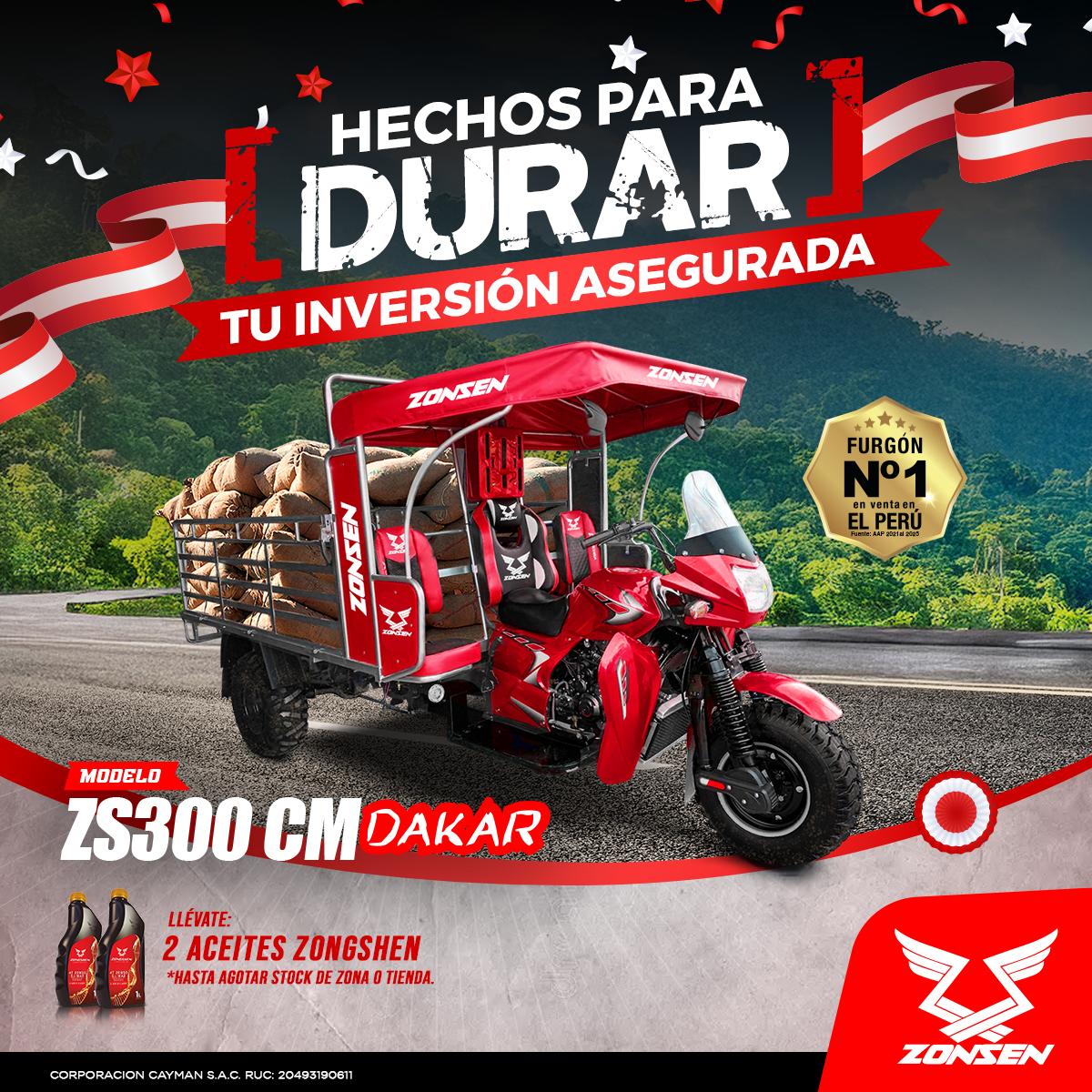 Motocicletas Zonsen Perú Facebook ad: Zongshen ahora es ZONSEN Busca tu provincia más…