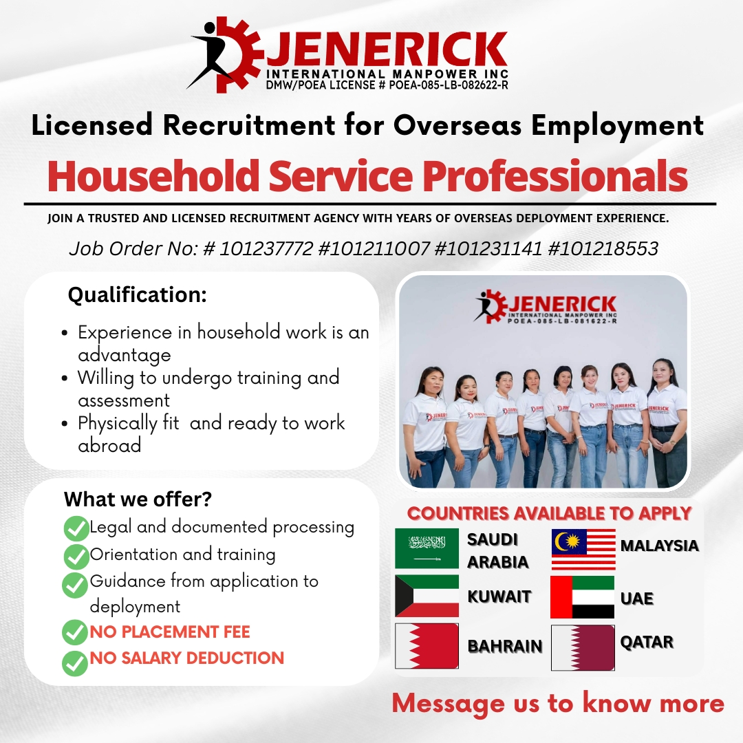 Jenerick Davao Branch Facebook ad from Apr 20, 2026