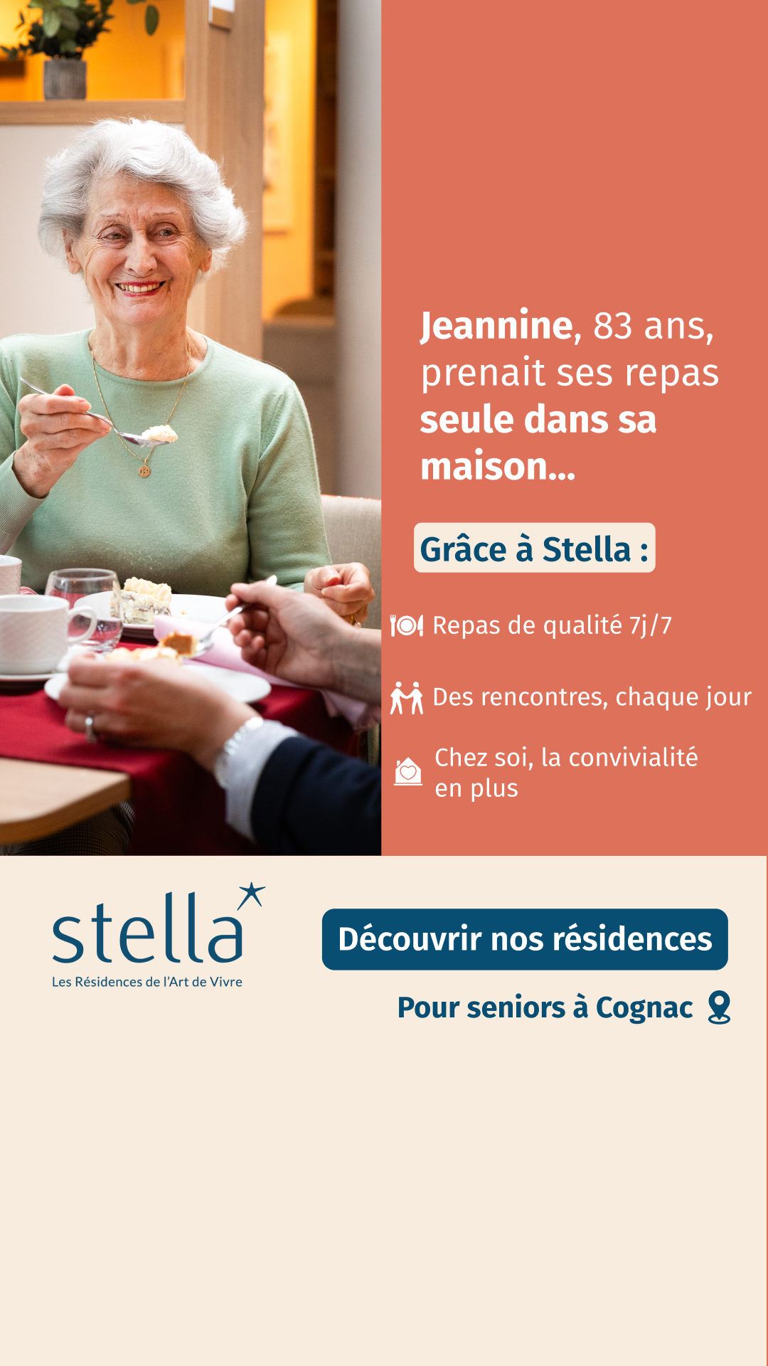 Stella Résidences Seniors Facebook ad