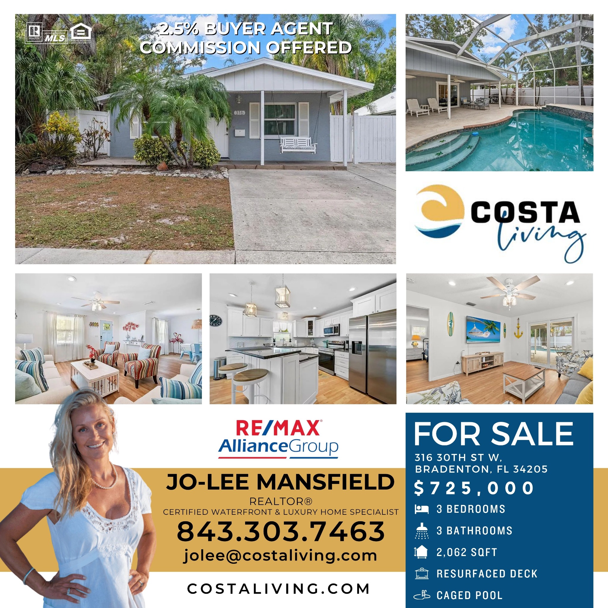 Costa Living Facebook ad: Florida Gulf Coast Real Estate, Find Your Dream Home