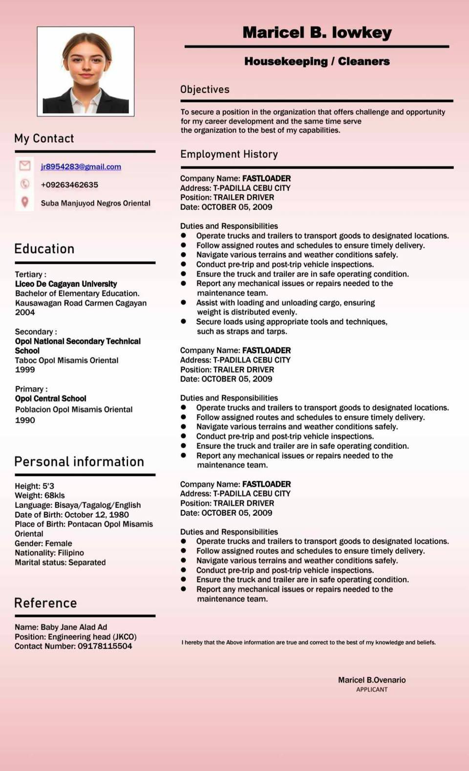 Jrks resume maker Facebook ad