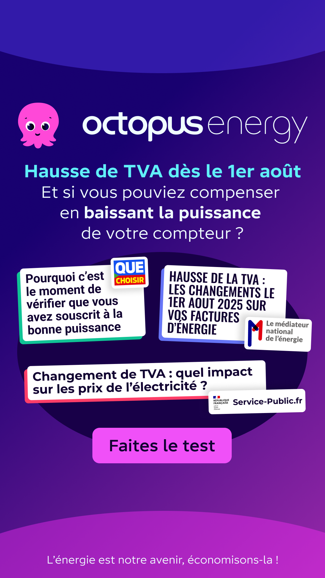 Octopus Energy Facebook ad