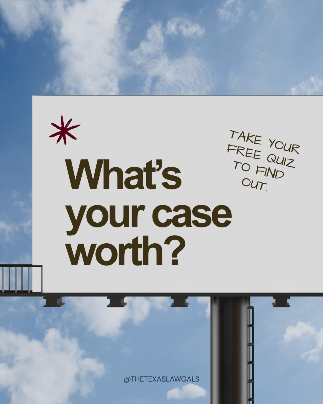 Texas Law Gals Facebook ad: Take Free Quiz Now