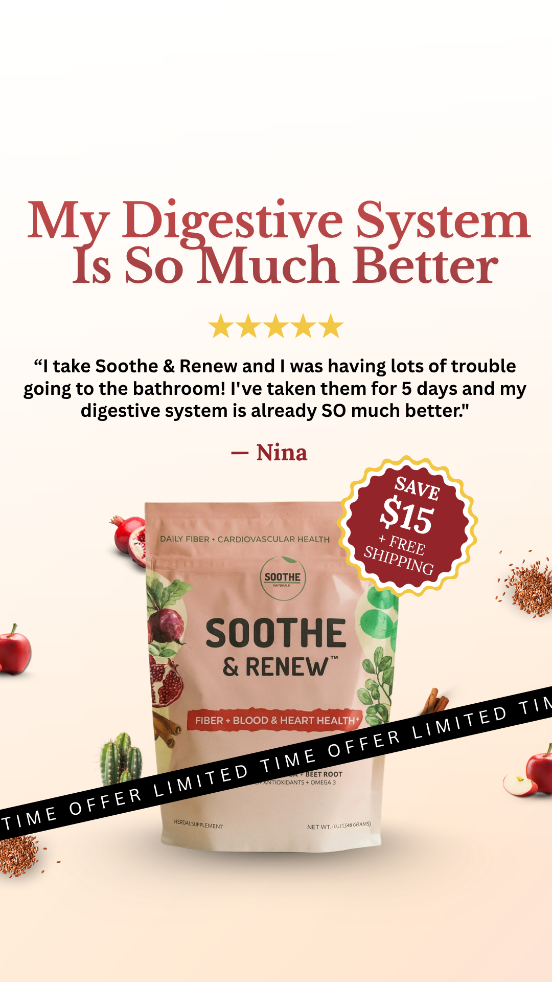 Soothe Naturals Facebook ad
