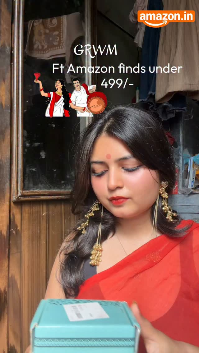 Amazon India Facebook ad: Durga Puja glam, but make it budget-friendly