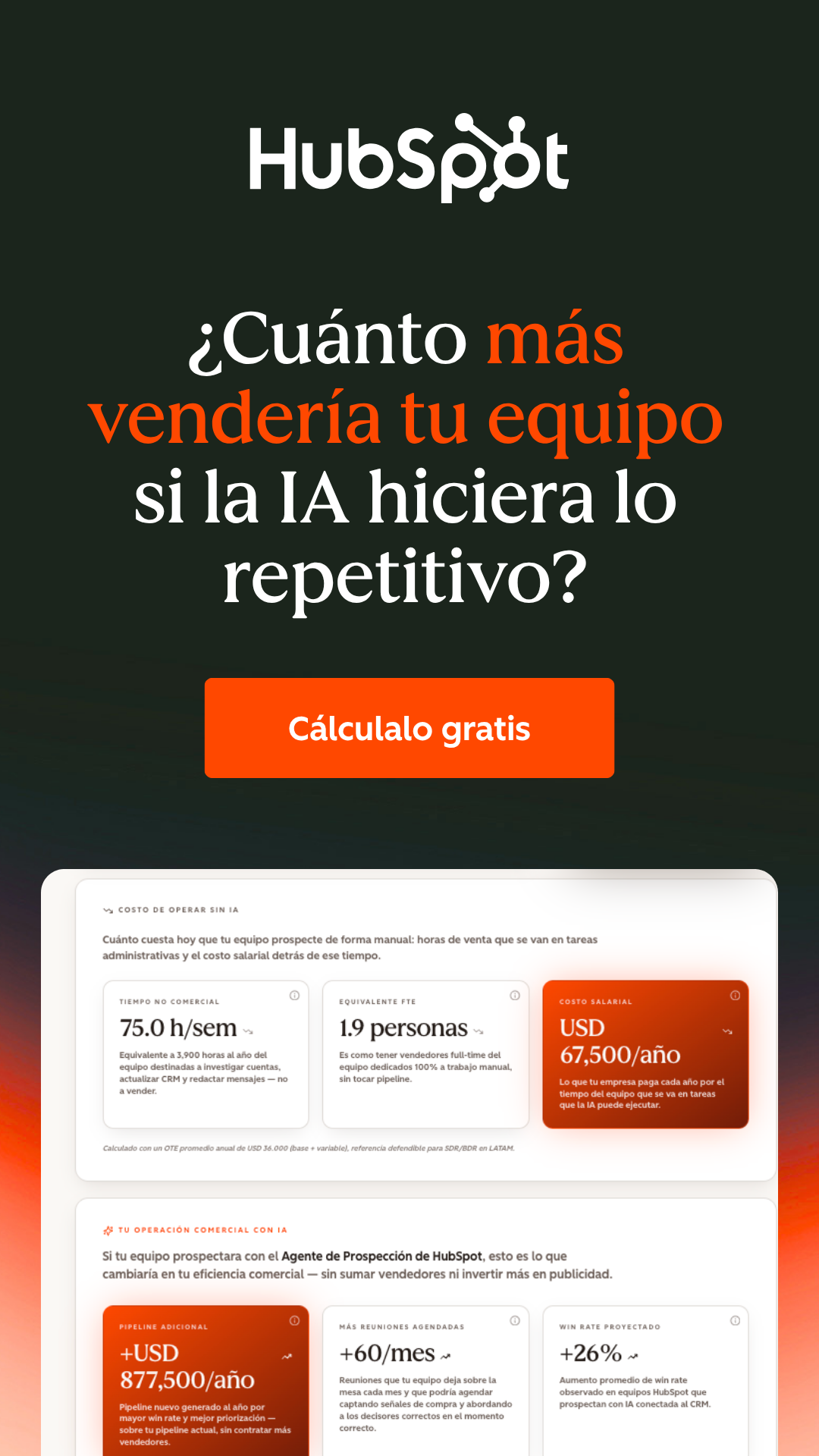 HubSpot Facebook ad