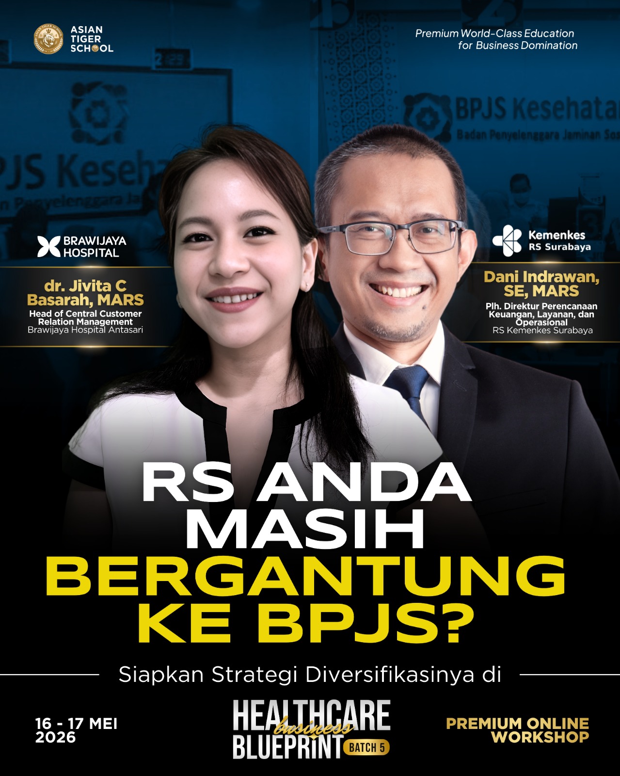 Asian Tiger School Facebook ad: Stop rugi karena BPJS. Pelajari cara bikin sistem yang…
