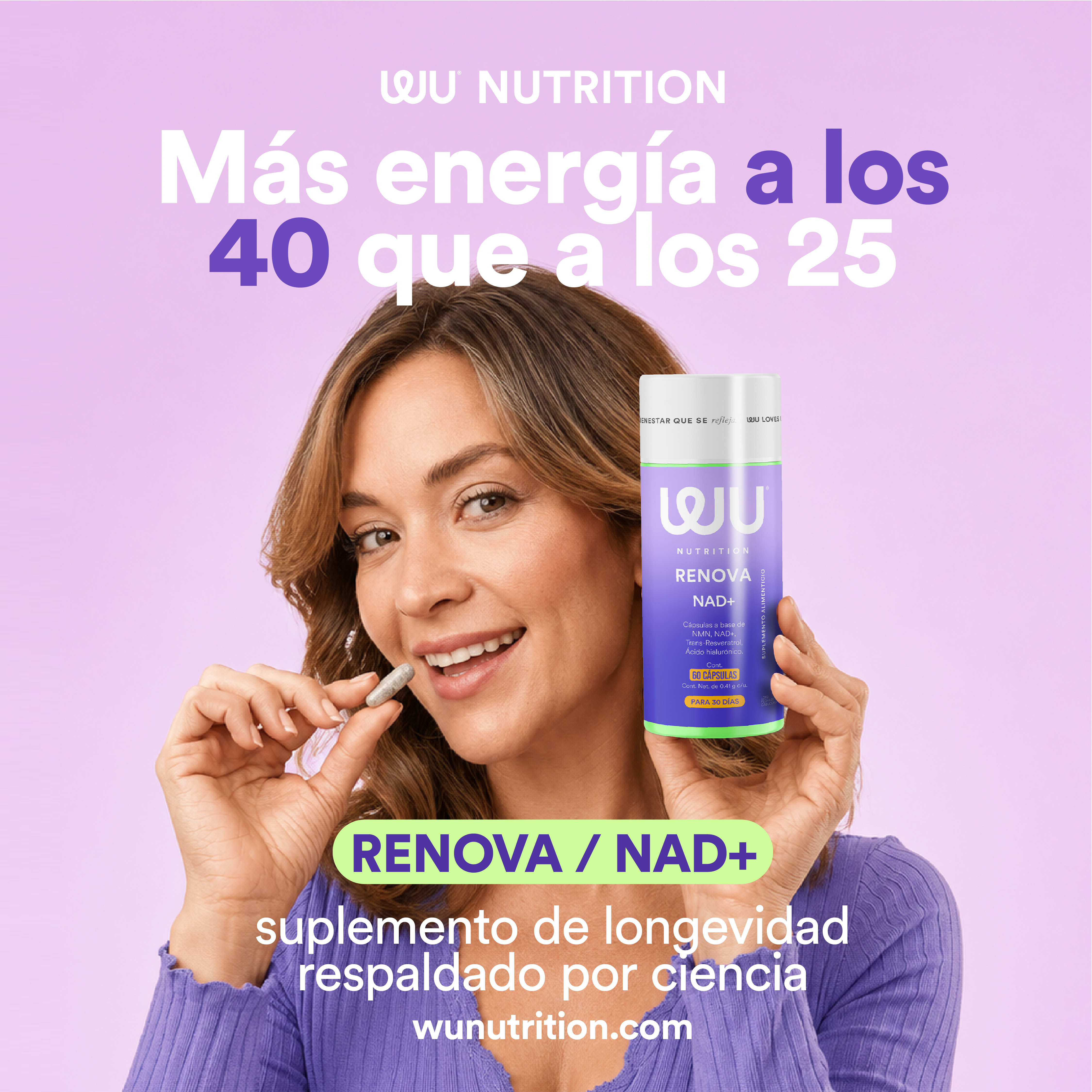 WU Nutrition Facebook ad