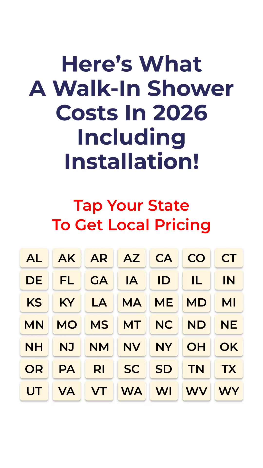 HomeBuddy.com Facebook ad: Here’s What a New Walk-in Shower Should Cost You
