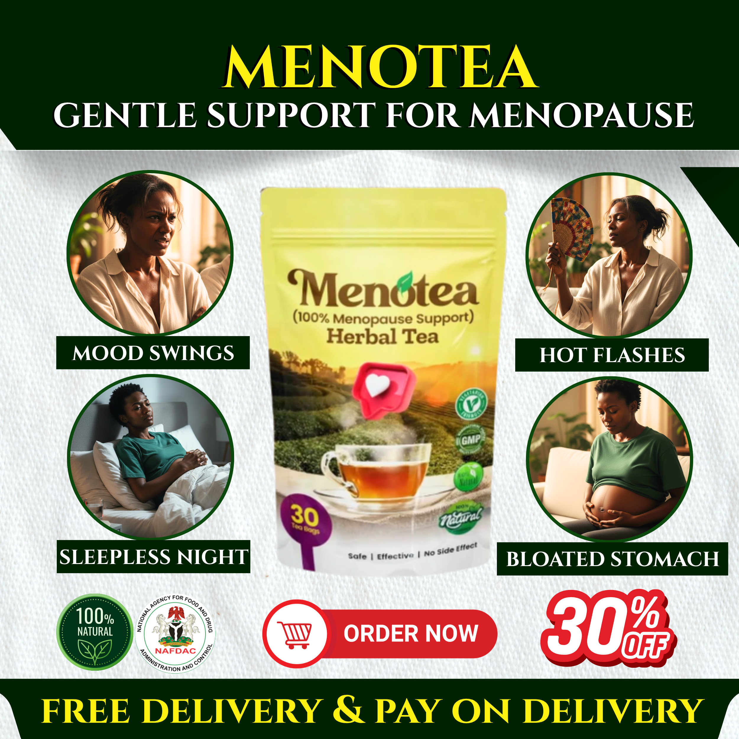 Menotea Relief Facebook ad