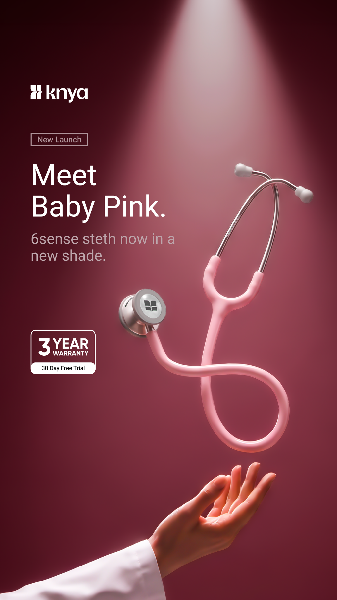 Knya Facebook ad: Meet the New Baby Pink 6sense