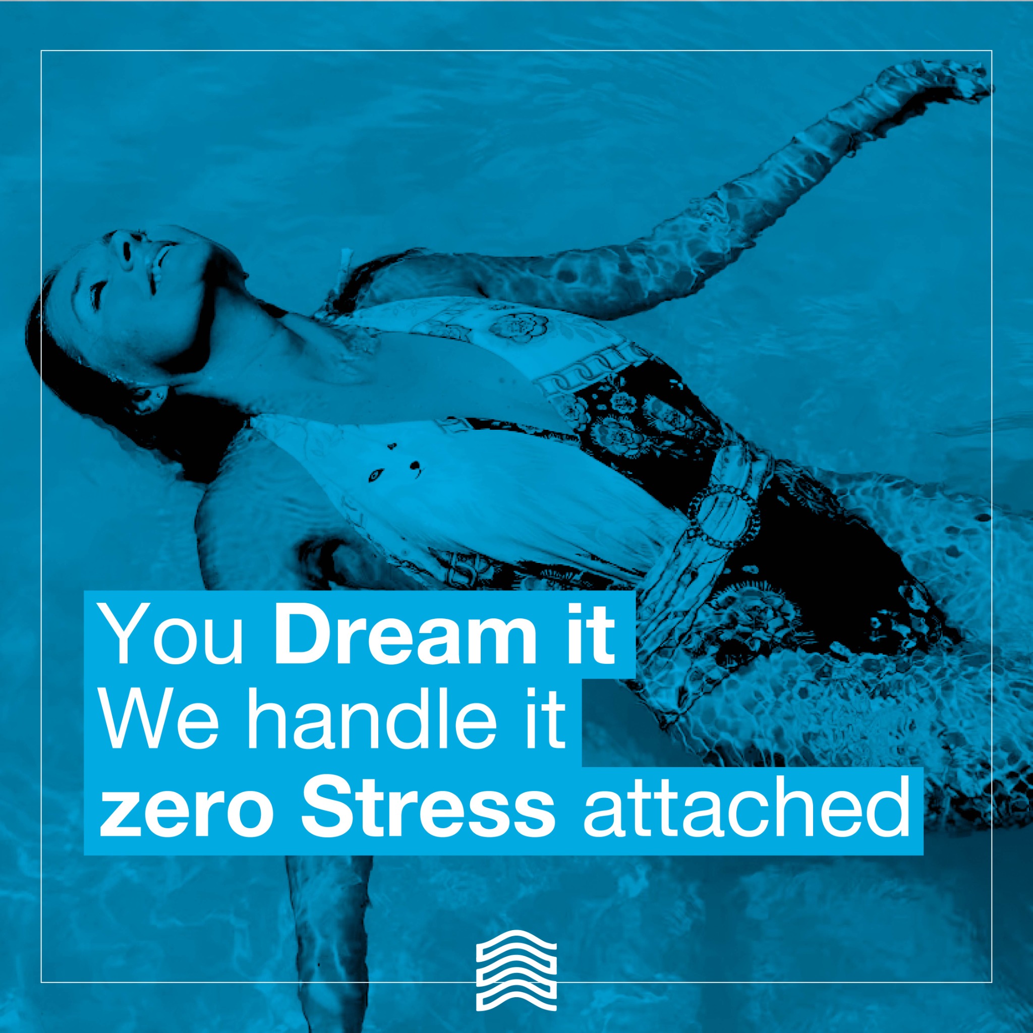 Blue Aruba Facebook ad: At BlueAruba, we take the stress out of…