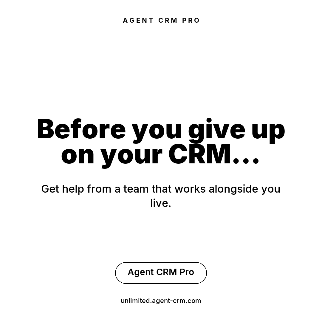 Agent CRM: AI-Powered Sales+Marketing Software Facebook ad