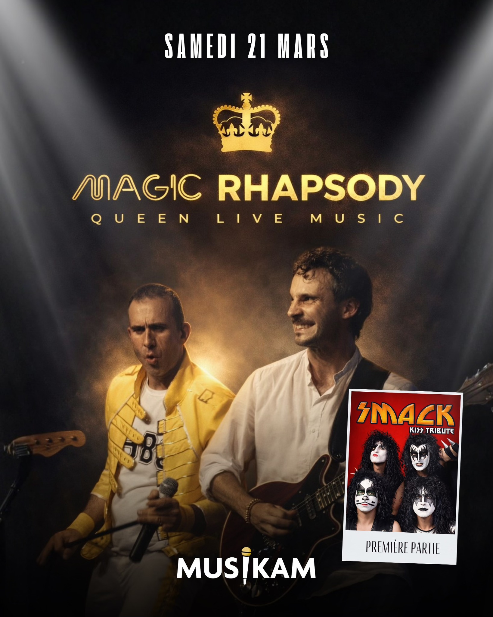 Musikam - Rennes Cap Malo Facebook ad: CONCERT TRIBUTE QUEEN & KISS