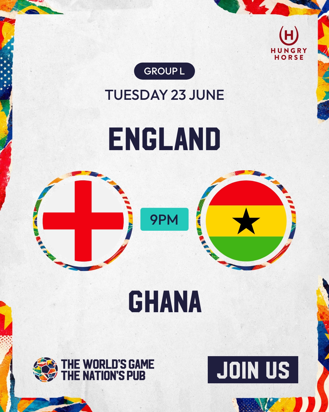 Hungry Horse Facebook ad: The home of the home nations