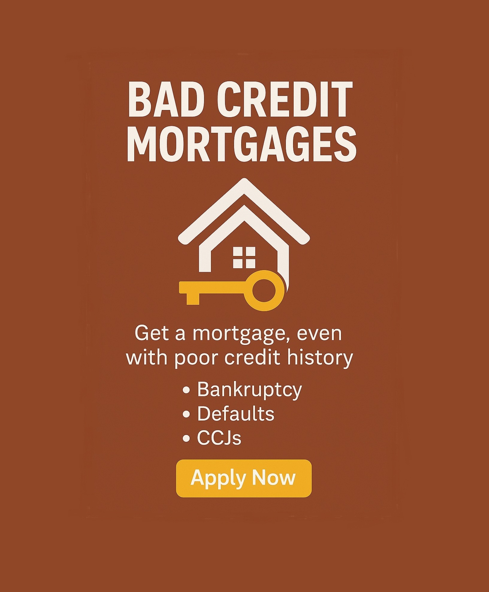 Cater2u Mortgages Facebook ad: Need a Mortgage with bad credit?