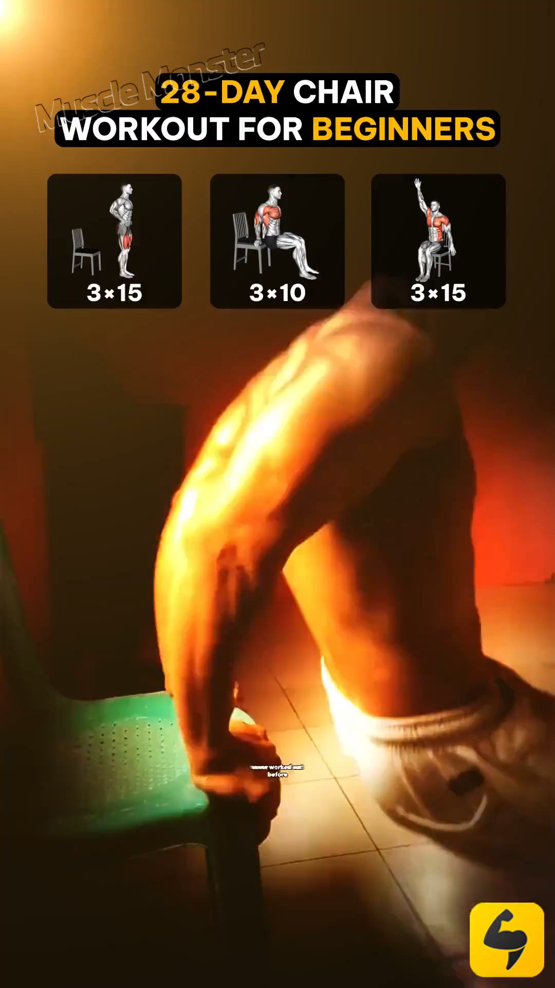 21-Day Muscle Workout Planner Facebook ad: Start Training!