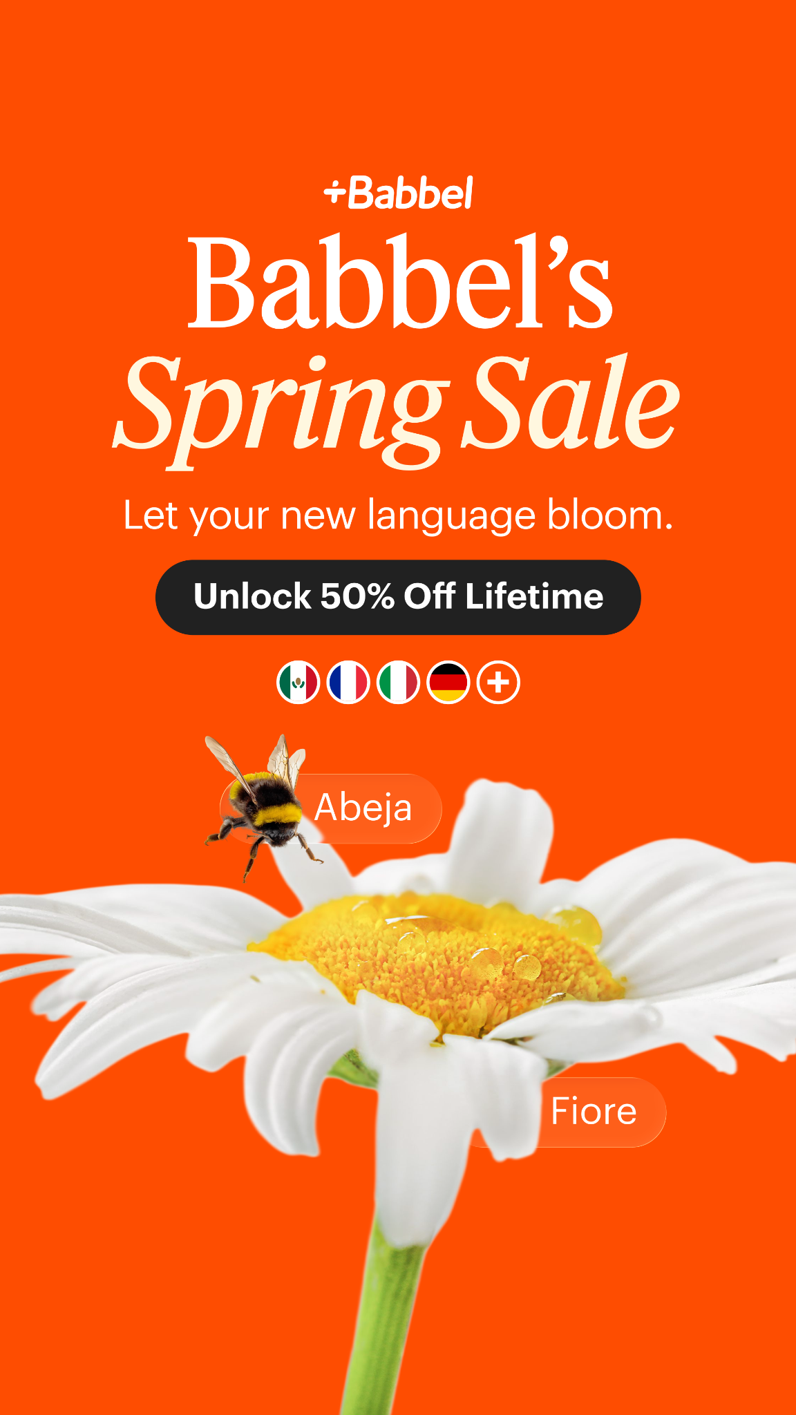 Babbel Facebook ad