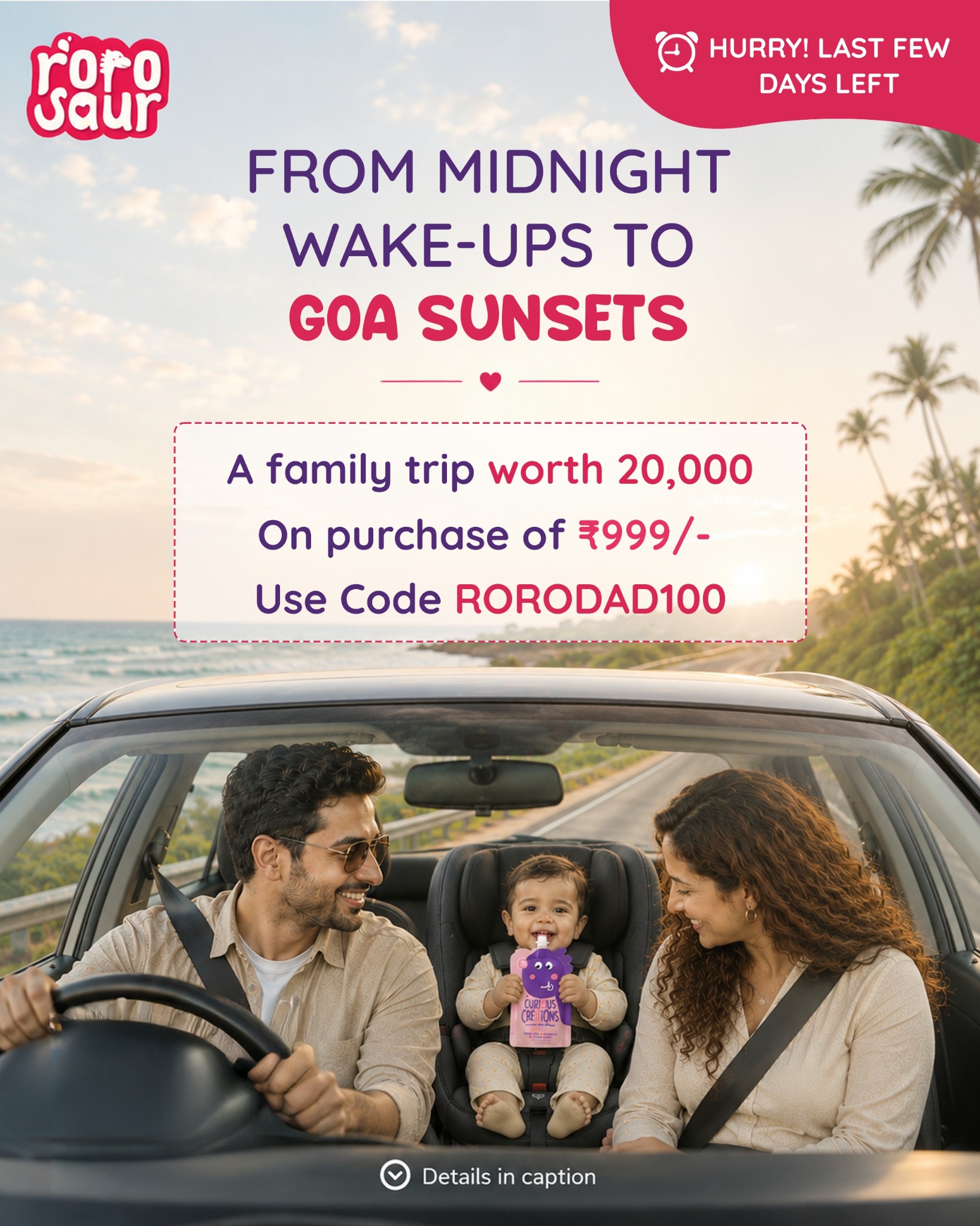 Rorosaur Facebook ad: Shop ₹999 & Win Big