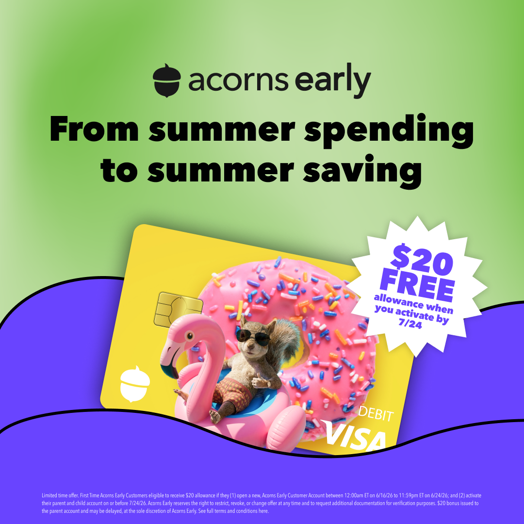 Acorns Early Facebook ad