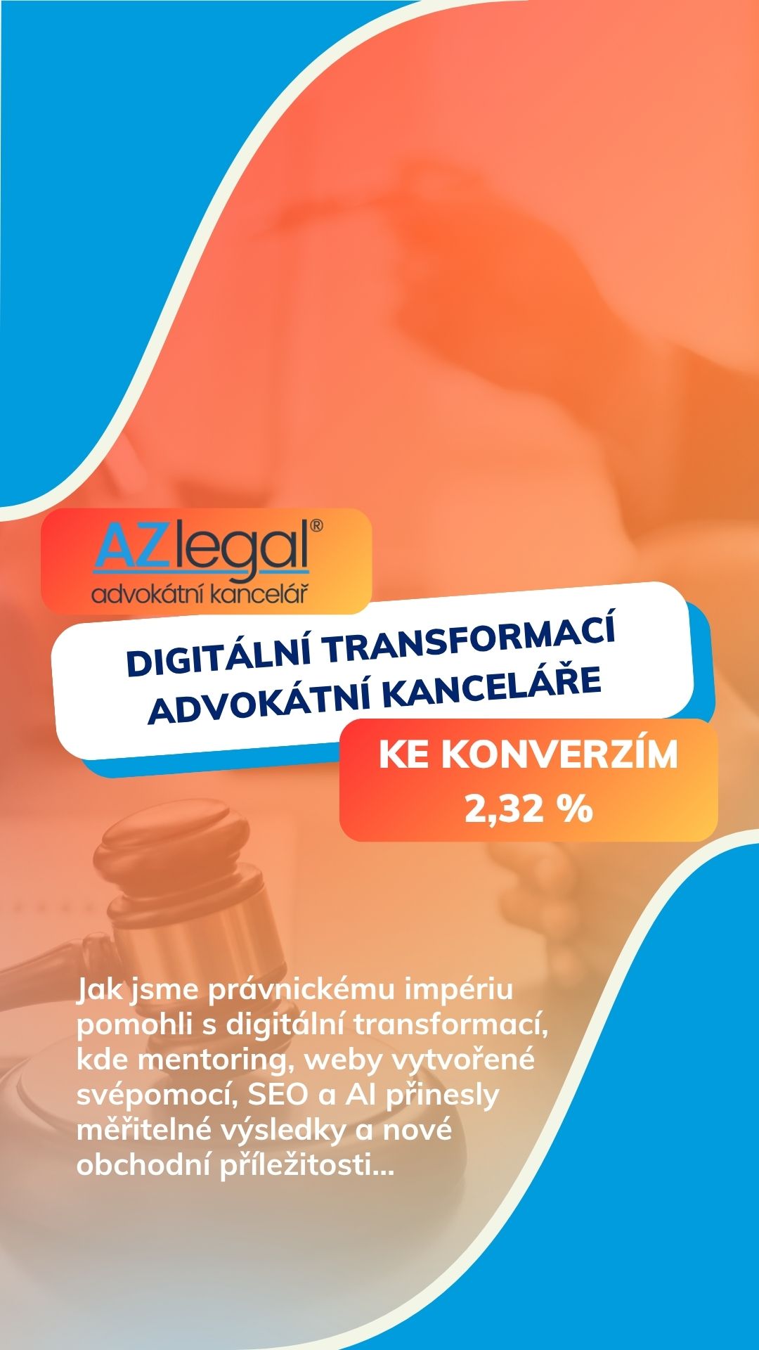 Sonet Studio Facebook ad: AZlegal: Digitální transformací advokátní kanceláře ke…