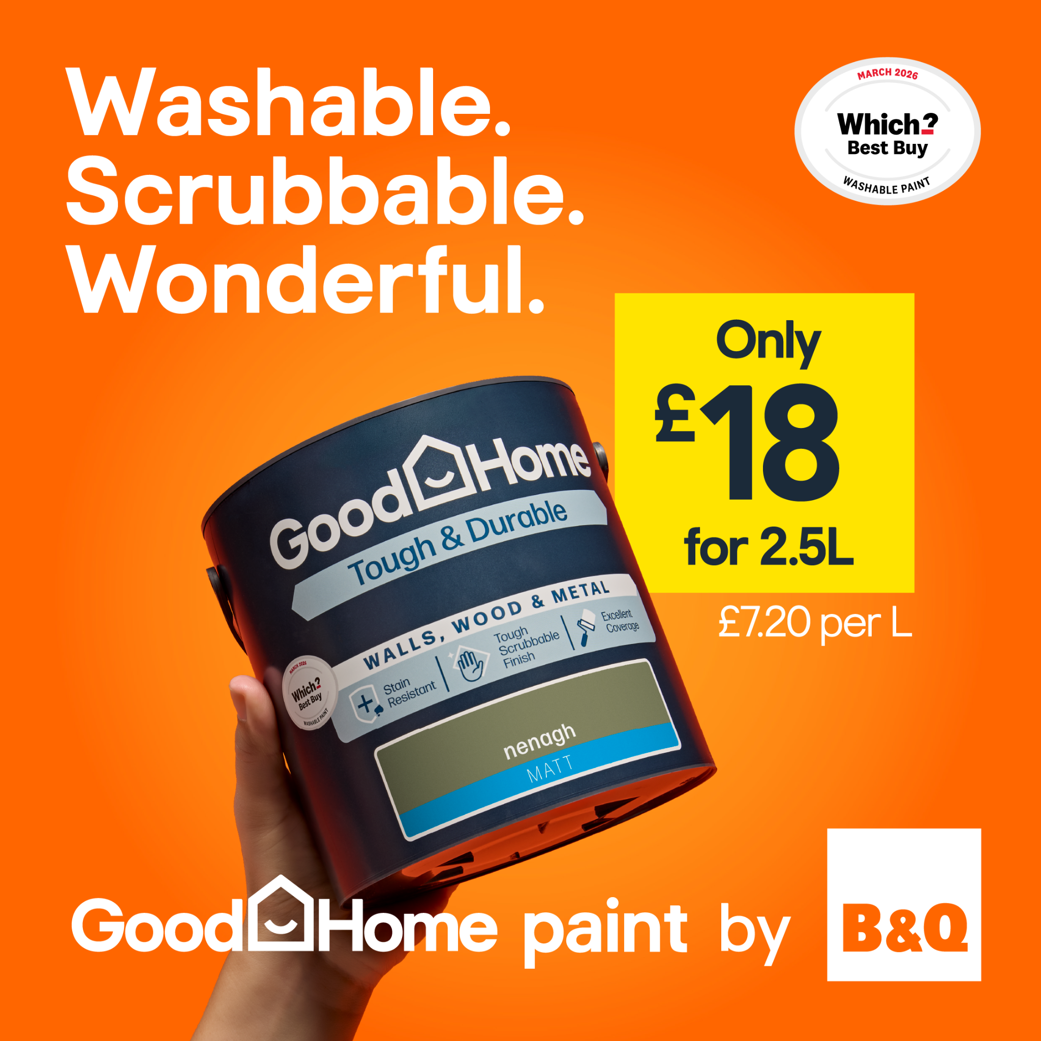 B&Q Facebook ad