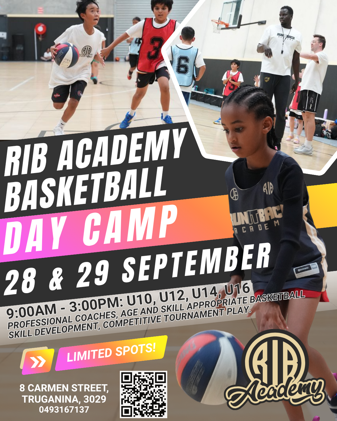 Run It Back Academy Facebook ad: September Basketball Camp Is Live