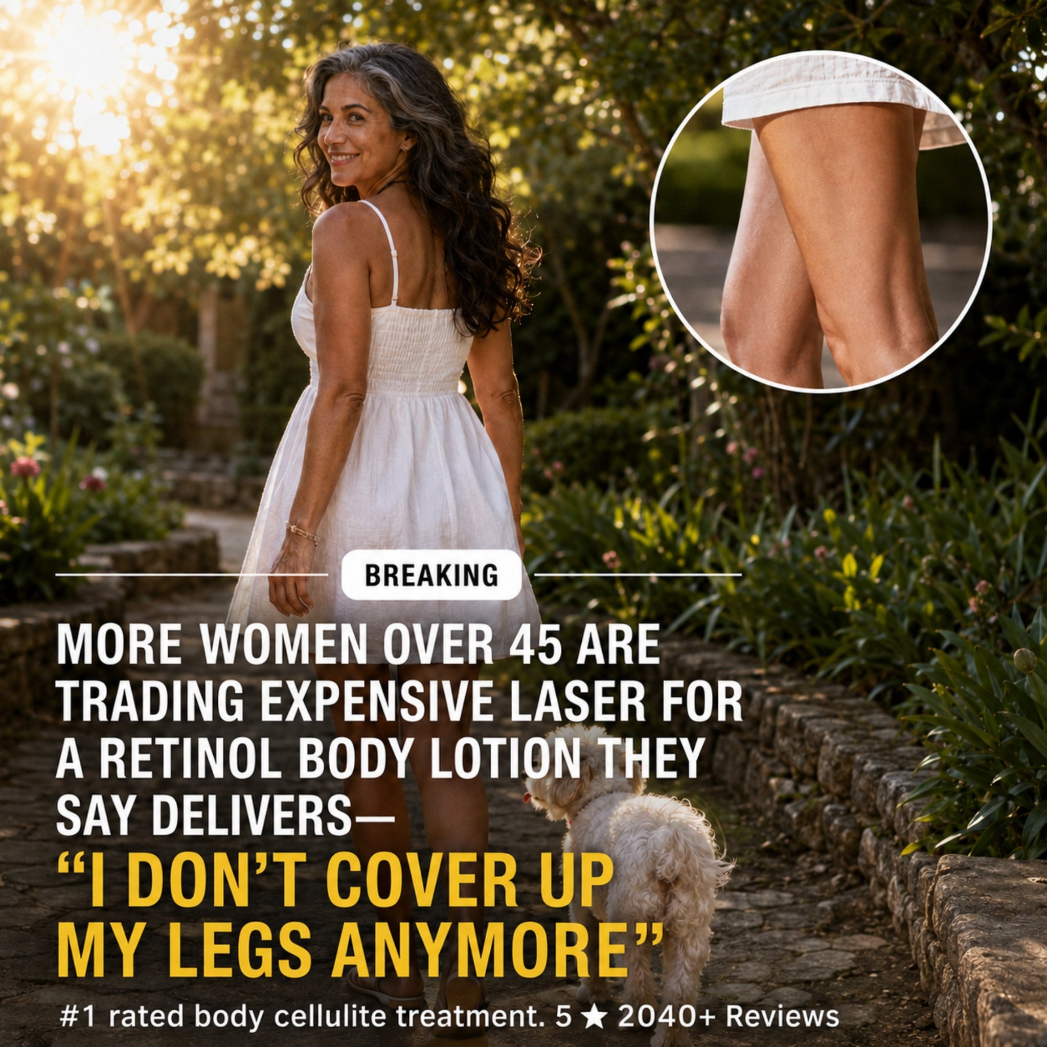 FigMD Skincare Facebook ad: Stop Dressing Around Your Legs