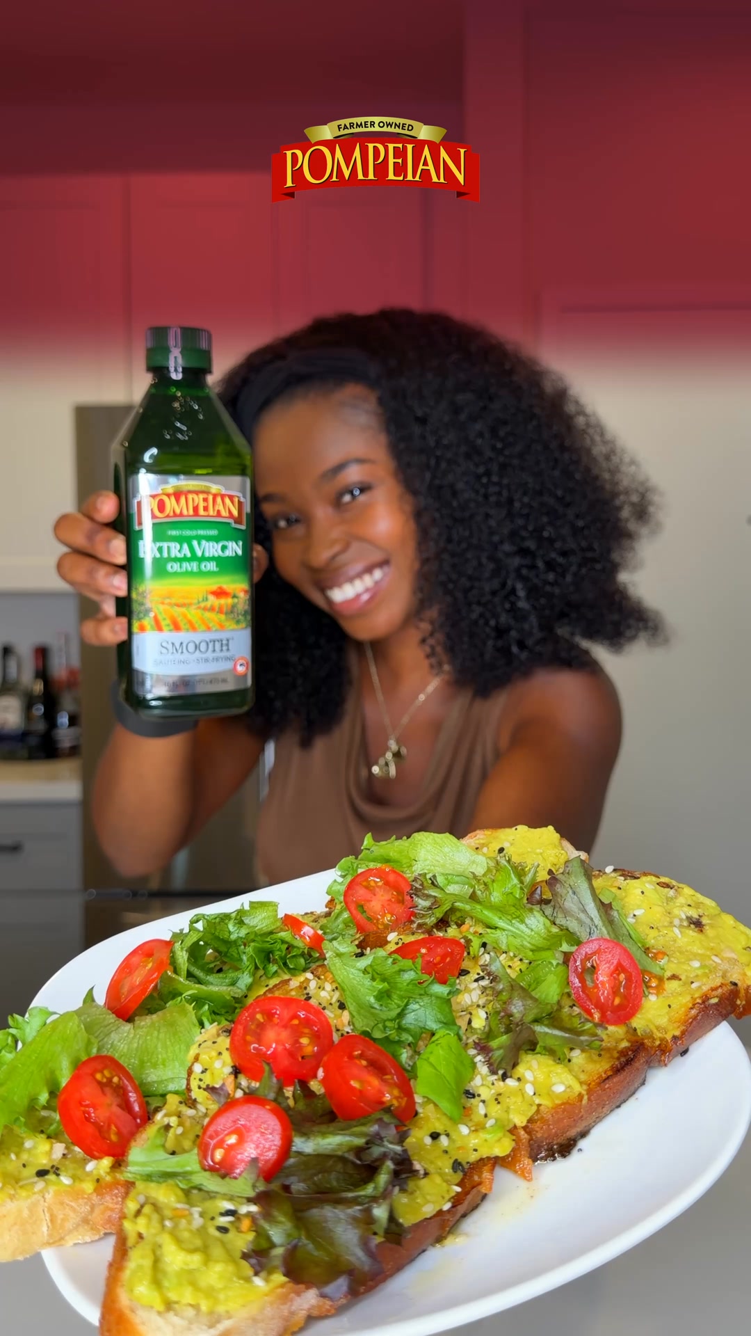 Pompeian Facebook ad: Pomp It Up with Pompeian Olive Oil
