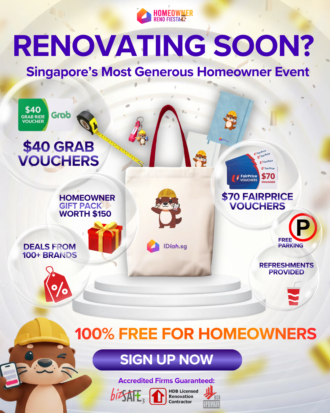 Reno Fiesta Homeowner Event Facebook ad: The Only Renovation Event Where You'll Actually Make a…