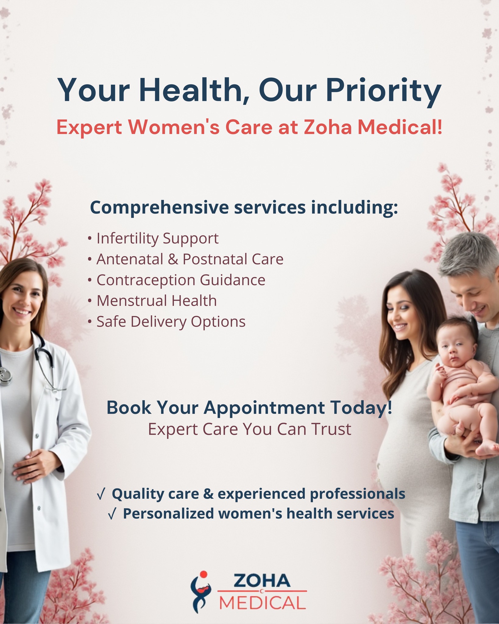 Zoha Medical Center Facebook ad: Zoha Medical Center: Advancing Women's Well-being with…