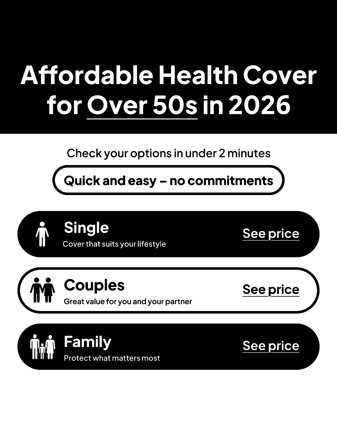Health Insurance Comparison Facebook ad