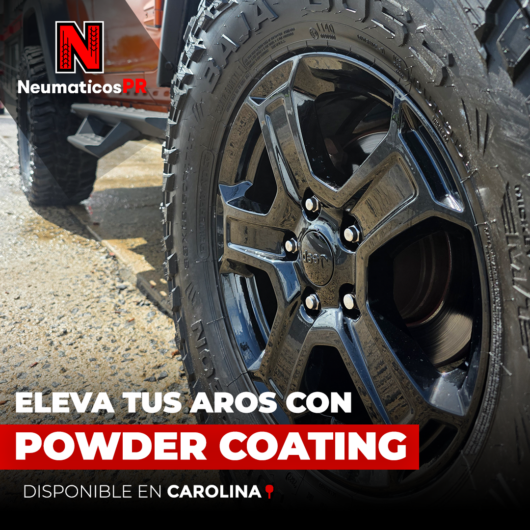 Neumaticos PR Facebook ad: El Powder Coating de Neumáticos PR transforma cada…