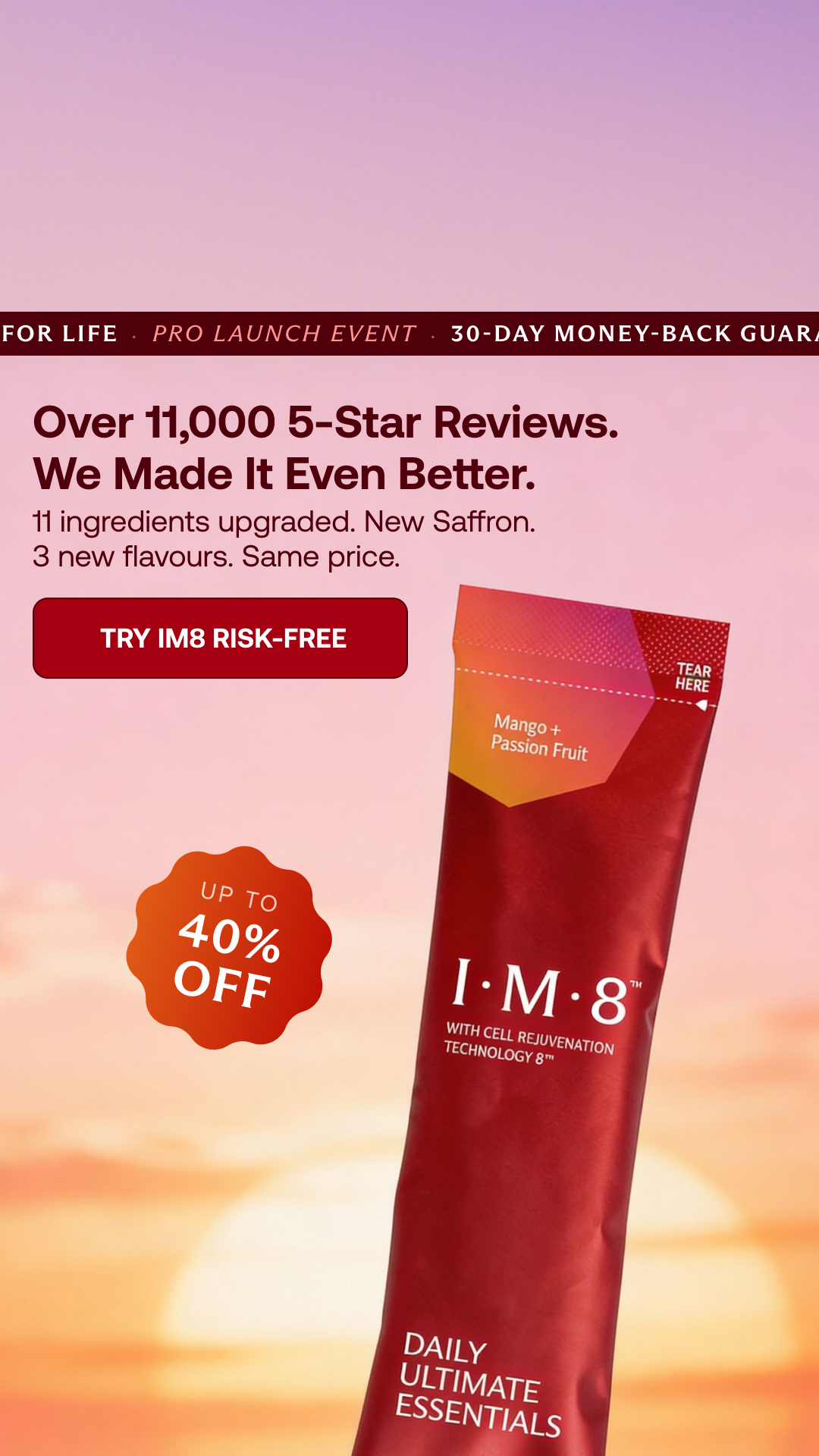IM8 Health Facebook ad