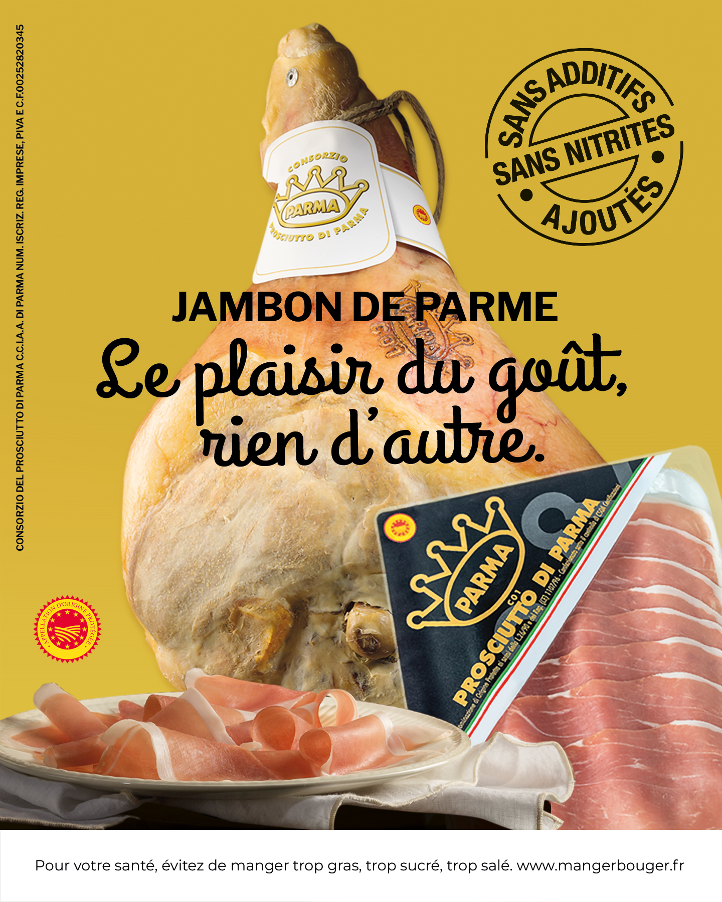 Carrefour Facebook ad: JAMBON DE PARME PROSCIUTTO DI PARMA