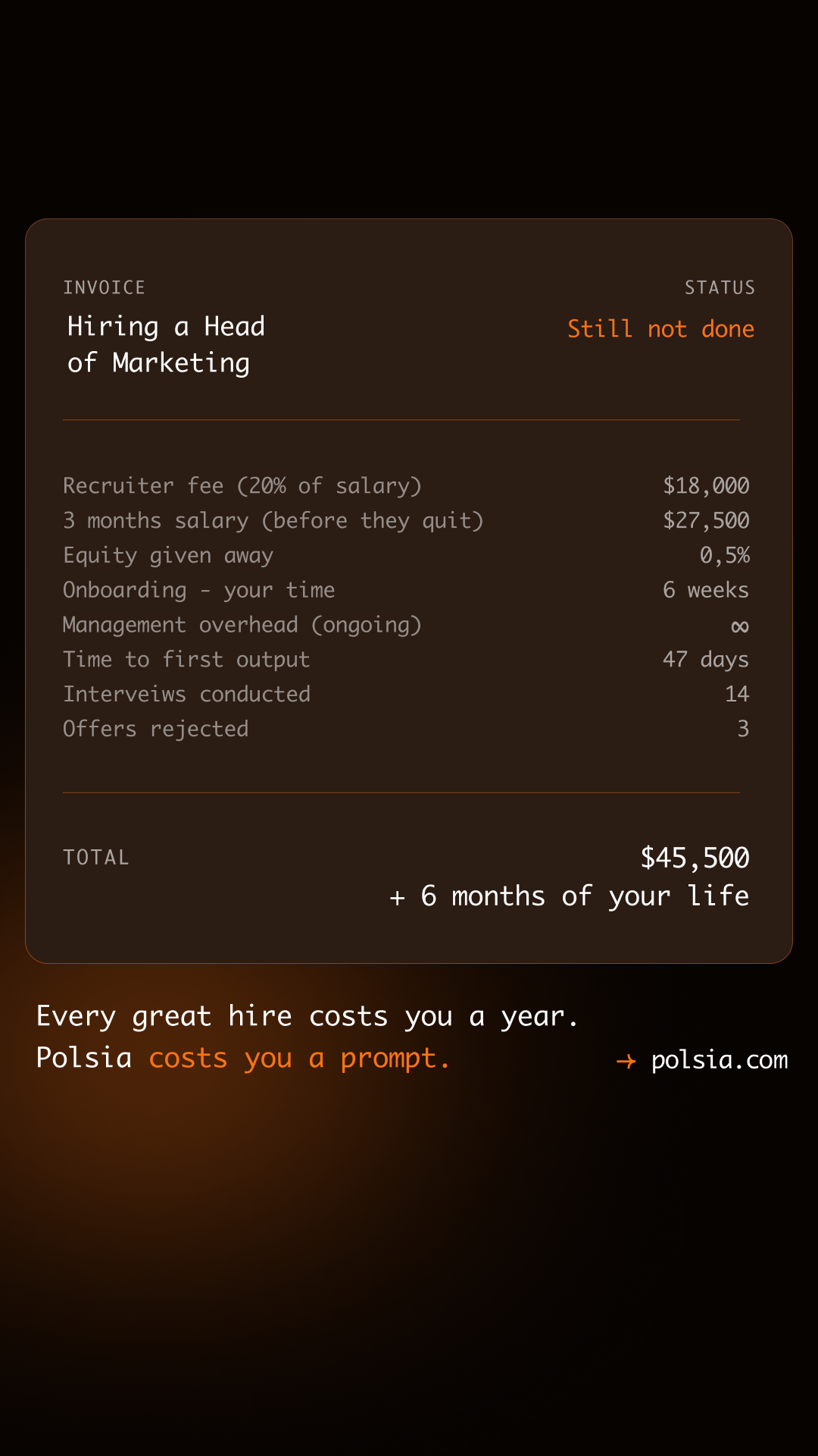 Polsia AI Facebook ad