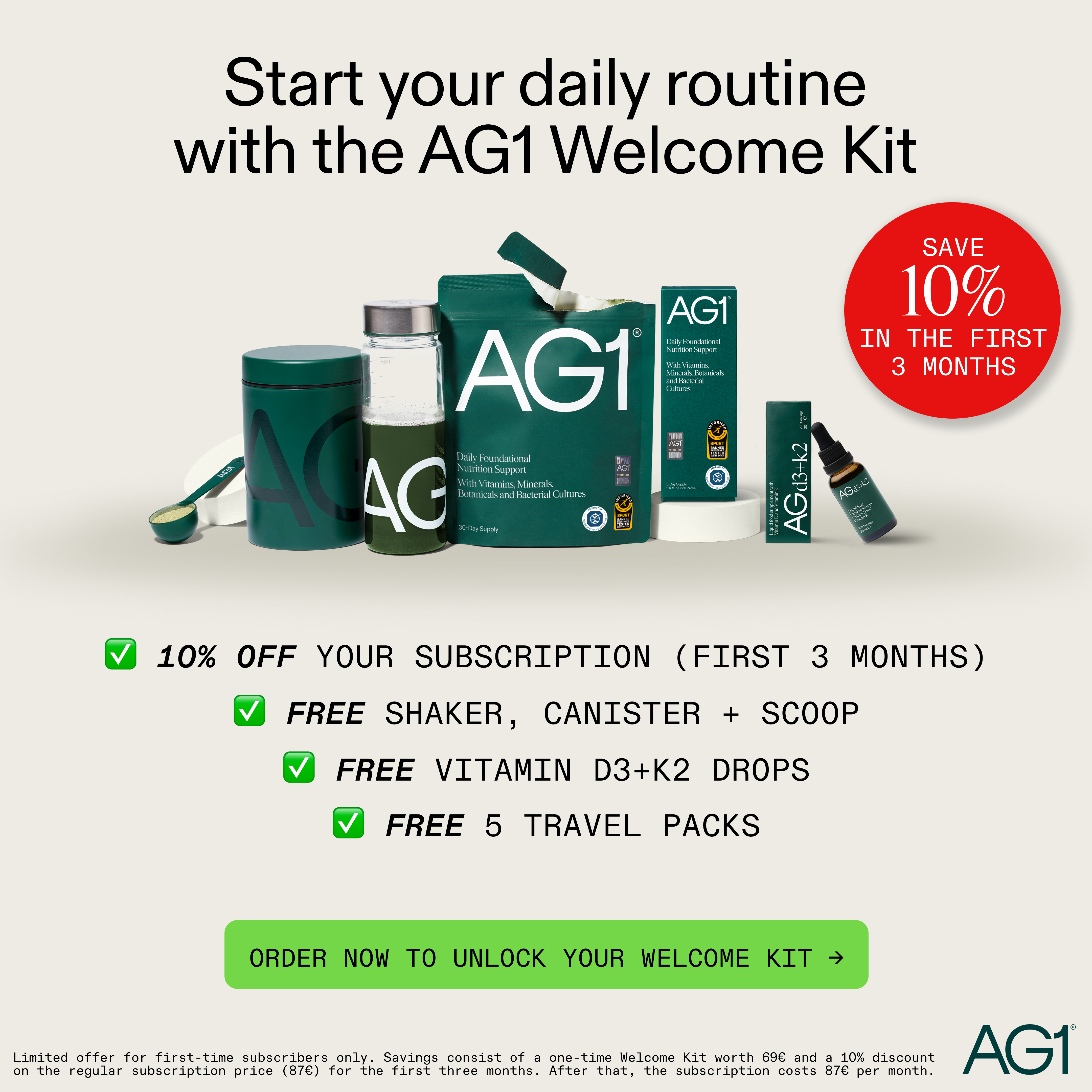 AG1 by Athletic Greens Facebook ad