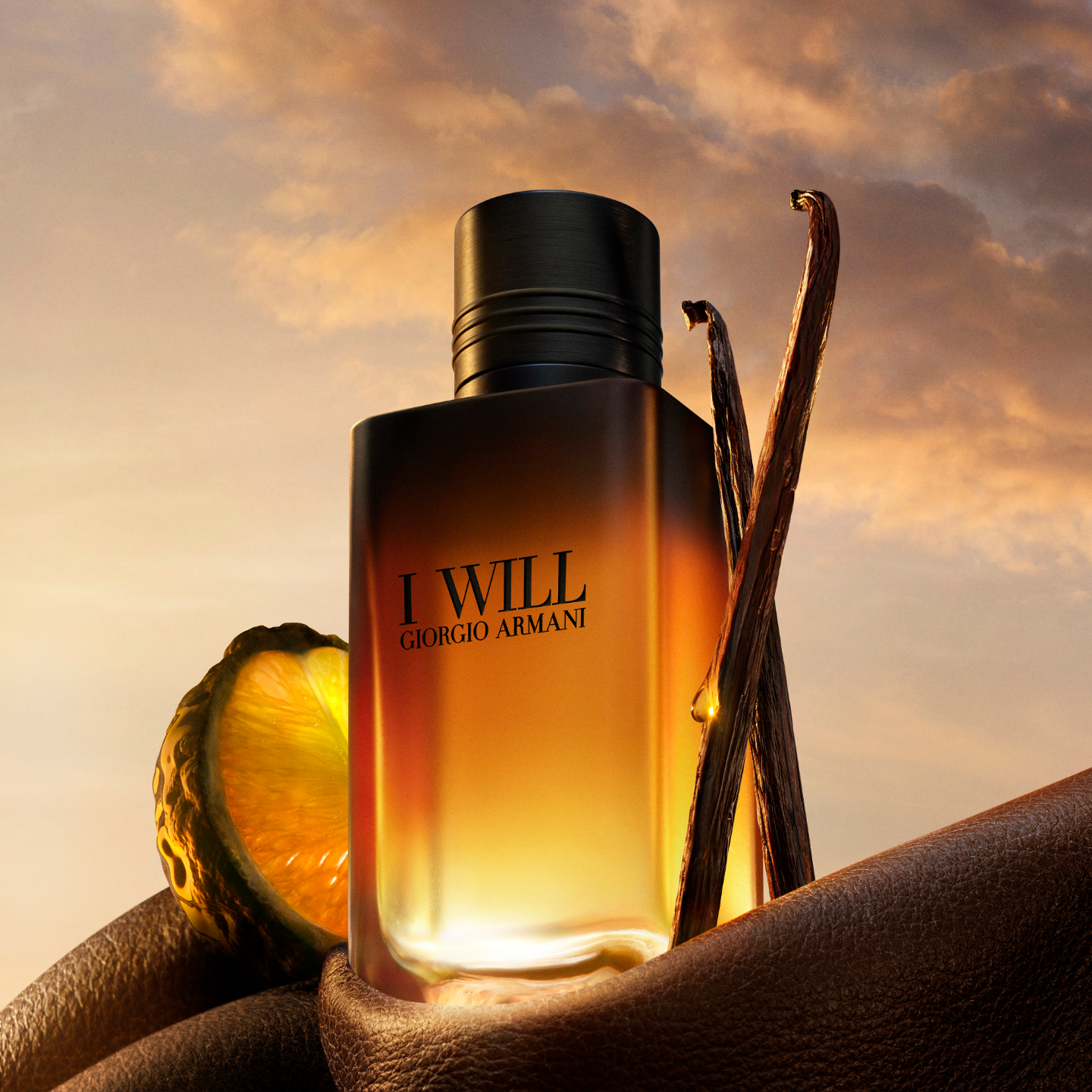 Armani beauty Facebook ad: I WILL, THE NEW FRAGRANCE