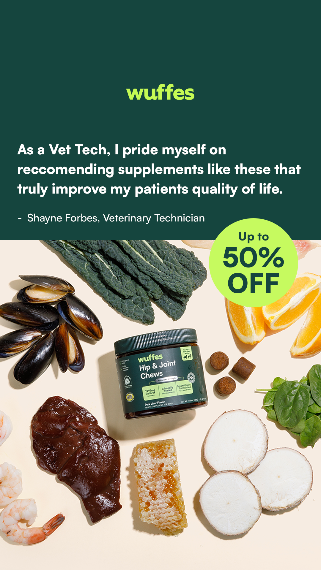 Wuffes Facebook ad