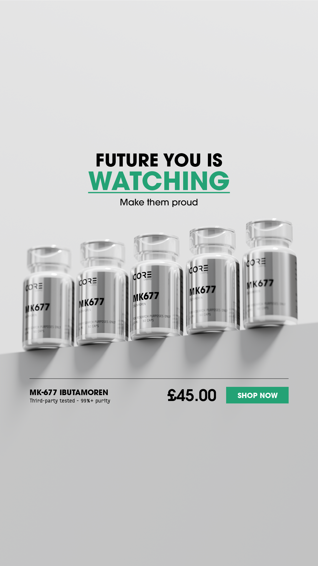 Core Research Facebook ad from Aug 15, 2026