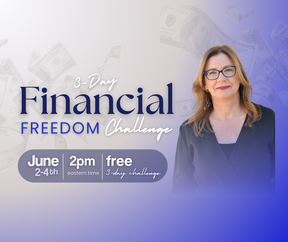 Deb Mousseau Facebook ad: Register for the Free 3-Day Financial Freedom Challenge →