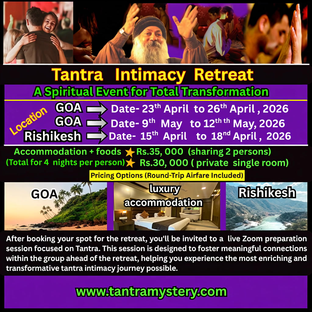 Tantra Intimacy Retreat Facebook ad: Come and join this unique journey of Tantra…