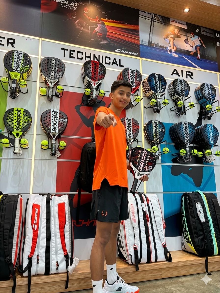 Babolat Arabia Facebook ad: Babolat proudly sponsors Yong