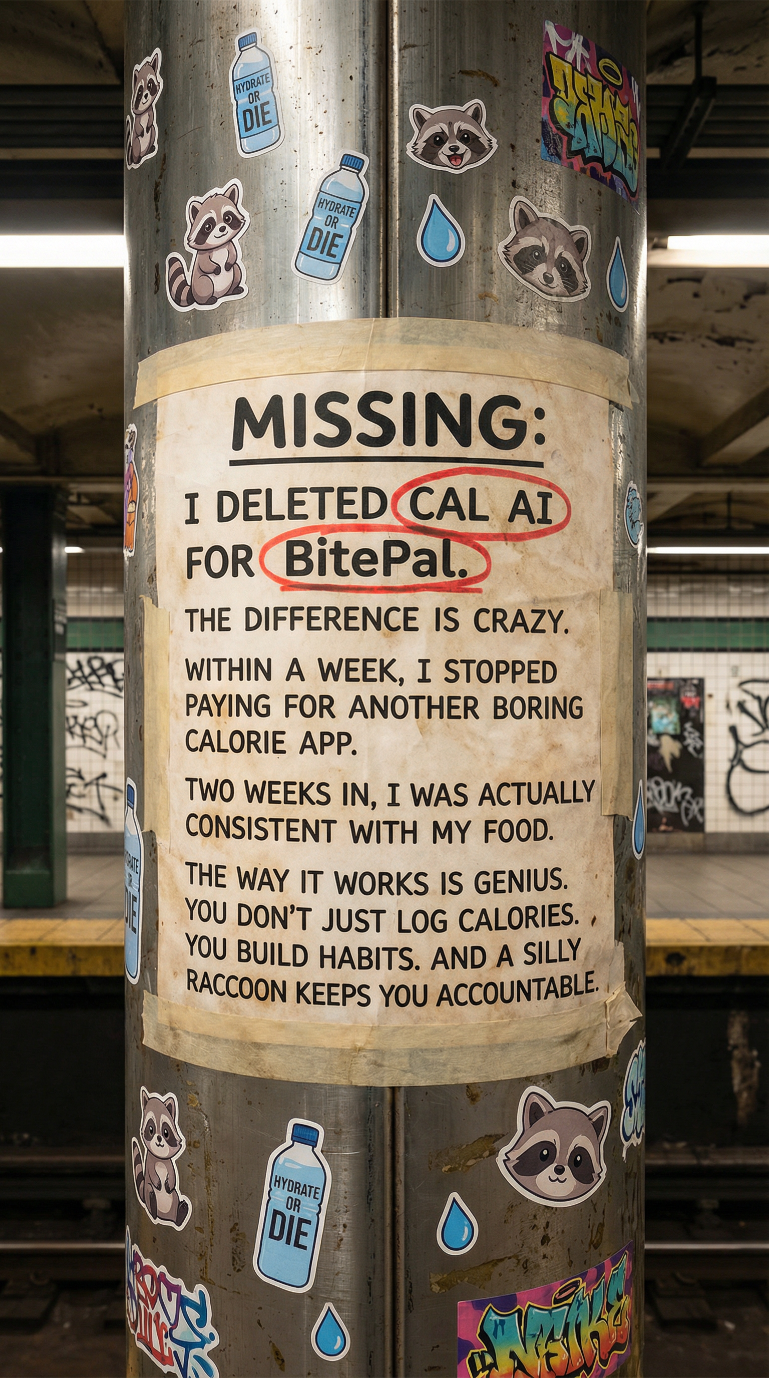 BitePal: AI Calorie Tracker Facebook ad