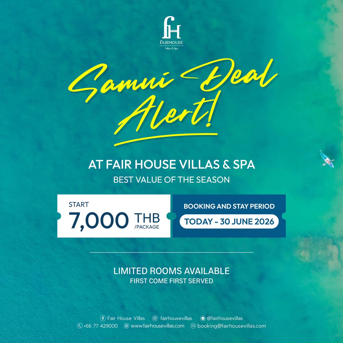 Fair House Villas & Spa Facebook ad: Make every moment of your stay truly worthwhile…