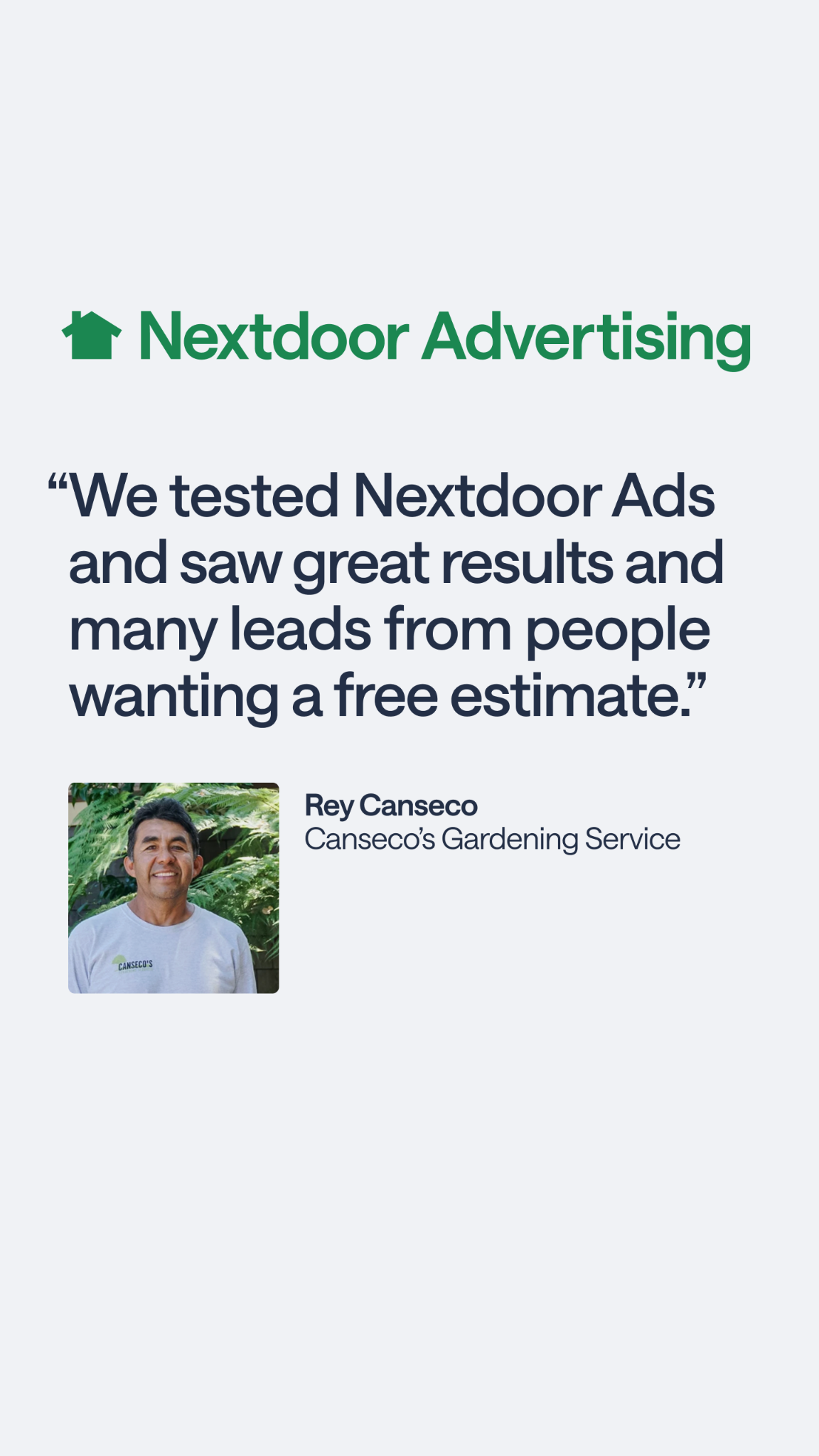 Nextdoor for Business Facebook ad