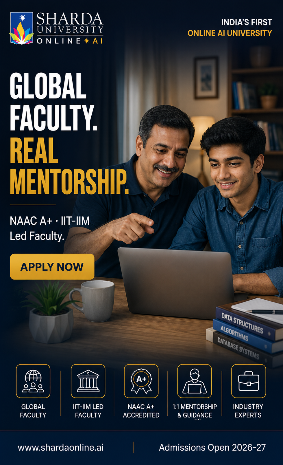 Sharda University Online.AI Facebook ad from Jul 29, 2026