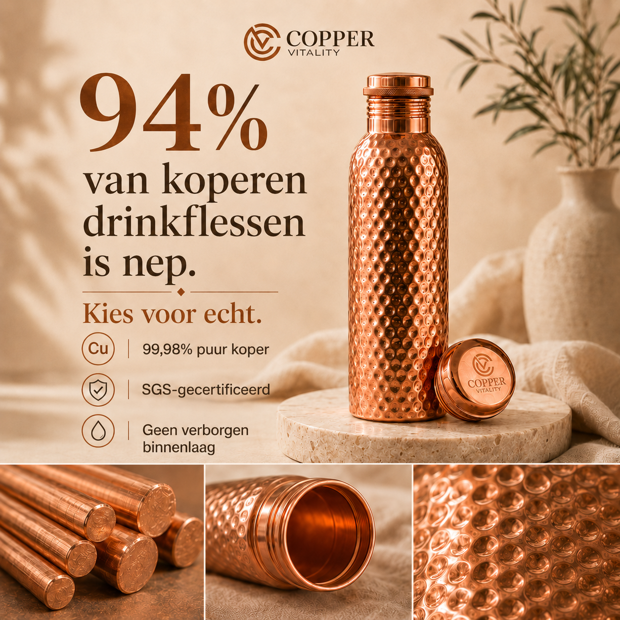 Coppervitality Facebook ad: Niet alle koper is echt koper