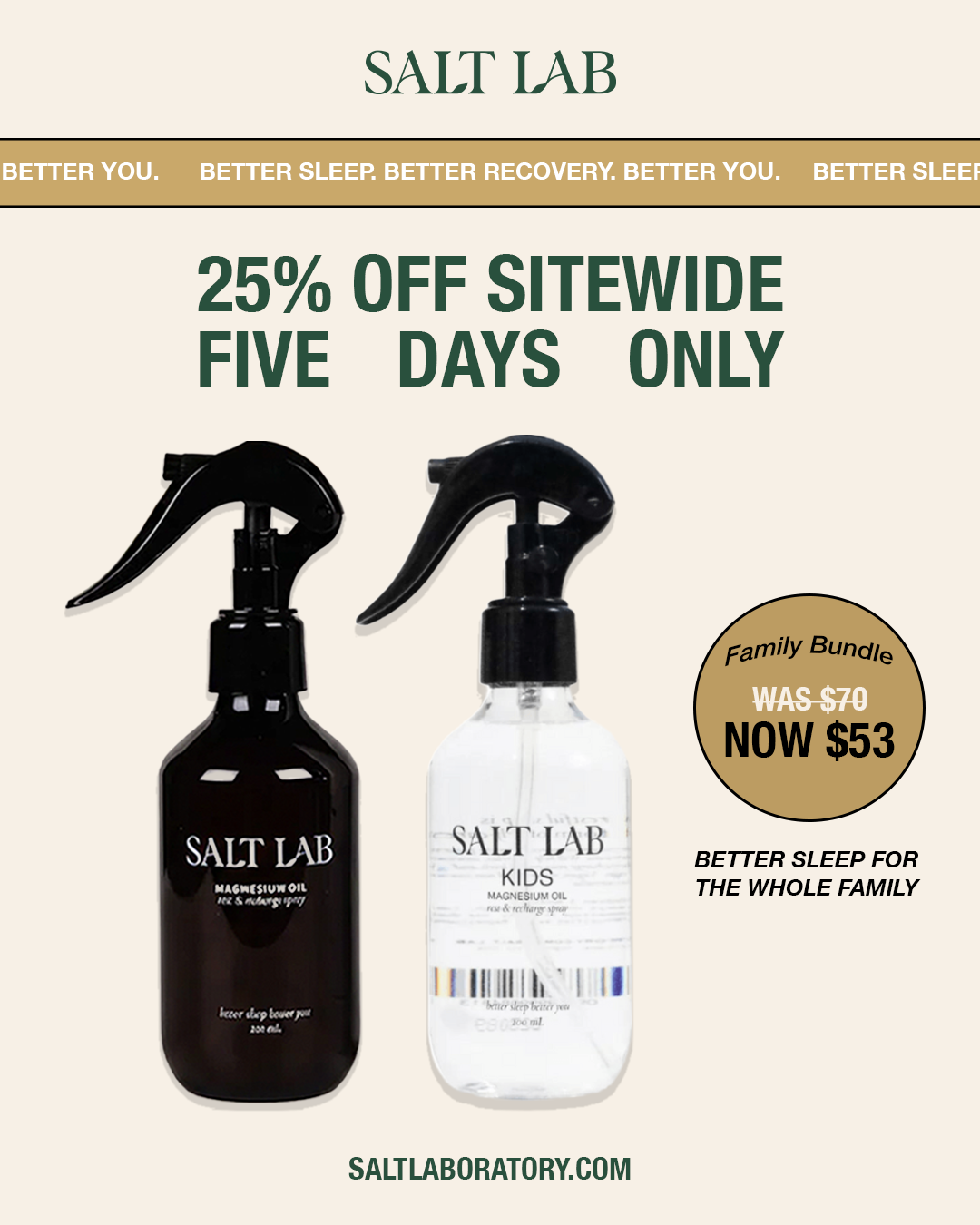 Salt Lab Facebook ad